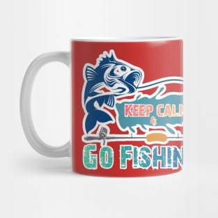 Keep Calm & Go fishing- Awesome Design Mug